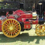 Broadside, gleaming in the sunshine.