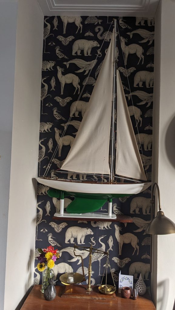 The 'Eileen' back home on display.